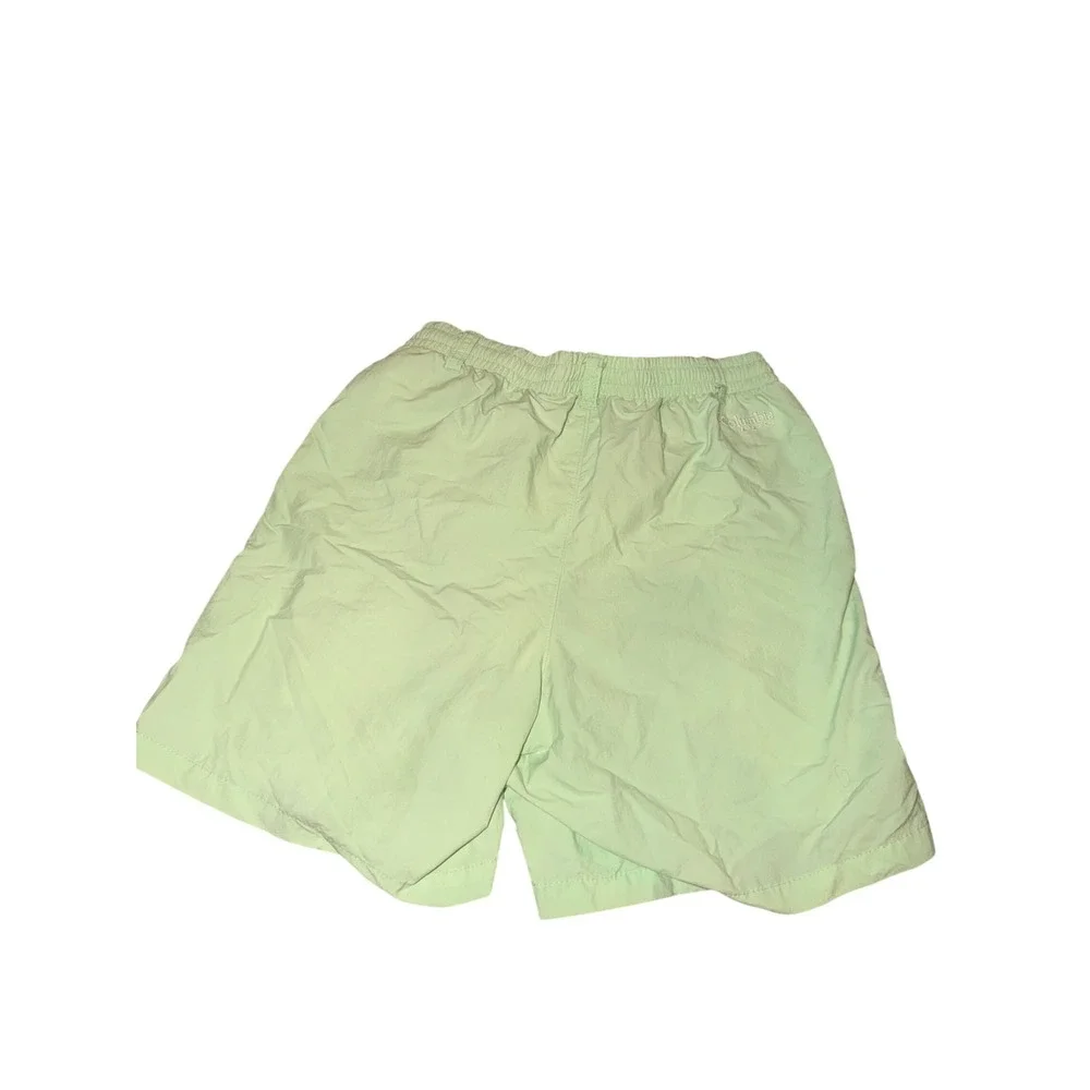 Columbia PFG Boys Mint Green Mesh Lined Swim Trunks Size L 14/16 Water Shorts
